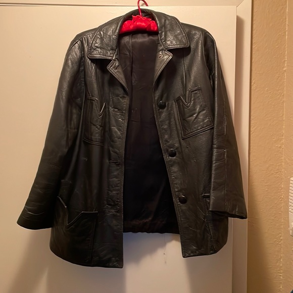 VINTAGE Leather jacket - Picture 1 of 4